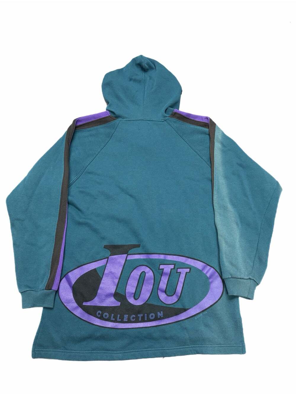 Vintage 1994 IOU Collection Lace-Up Hooded Sweatshirt
